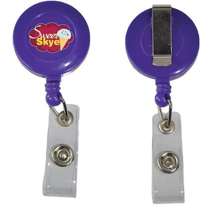 Retractable Badge Reel Holder with Belt Clip