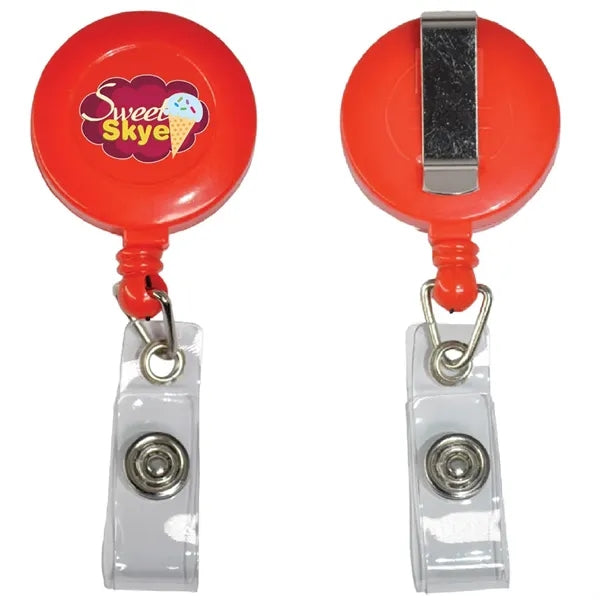 Retractable Badge Reel Holder with Belt Clip