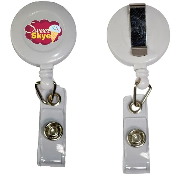 Retractable Badge Reel Holder with Belt Clip