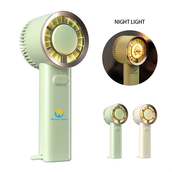 Mini Portable Ambient Light Rechargeable Fan