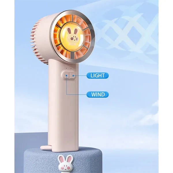 Mini Portable Ambient Light Rechargeable Fan