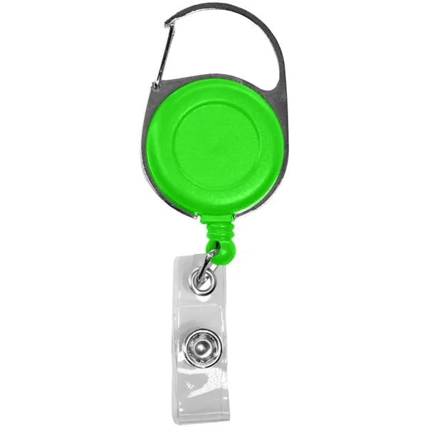 Retractable Carabiner Badge Reel with Belt Clip