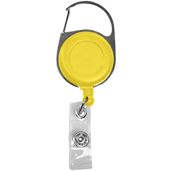 Retractable Carabiner Badge Reel with Belt Clip