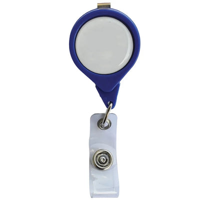 No-Twist Round Retractable Badge with Bulldog Clip