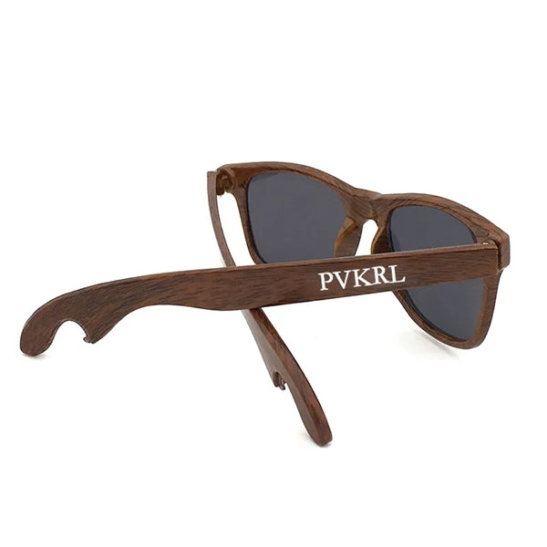 Wood Grain Sunglasses with Bottle opener