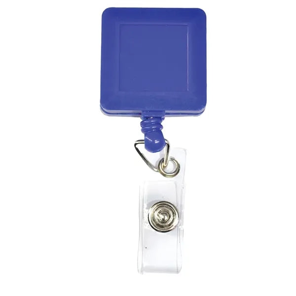 Square Retractable Badge Reel with Belt Clip