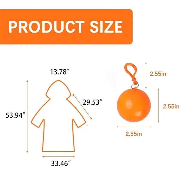 Portable Raincoats Ball