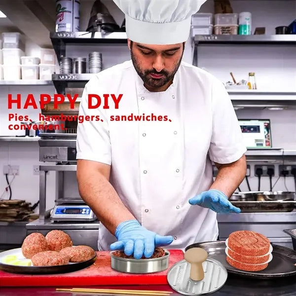5"stainless Steel Hamburger Press Patty Maker