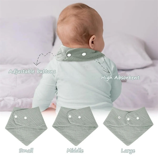 Cotton Baby Bandana Drool Bibs