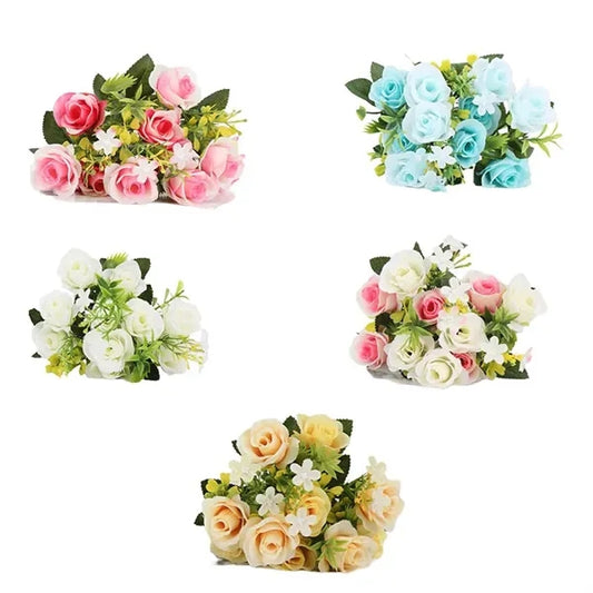 Simulation Fake Roses Plants
