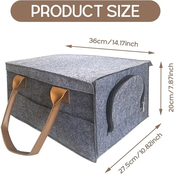 Removable Camping Dinnerware Organizer Felt Bag
