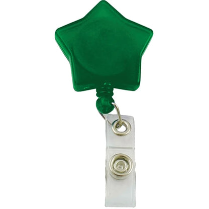 Star Shaped Retractable Badge Reel with Belt Clip