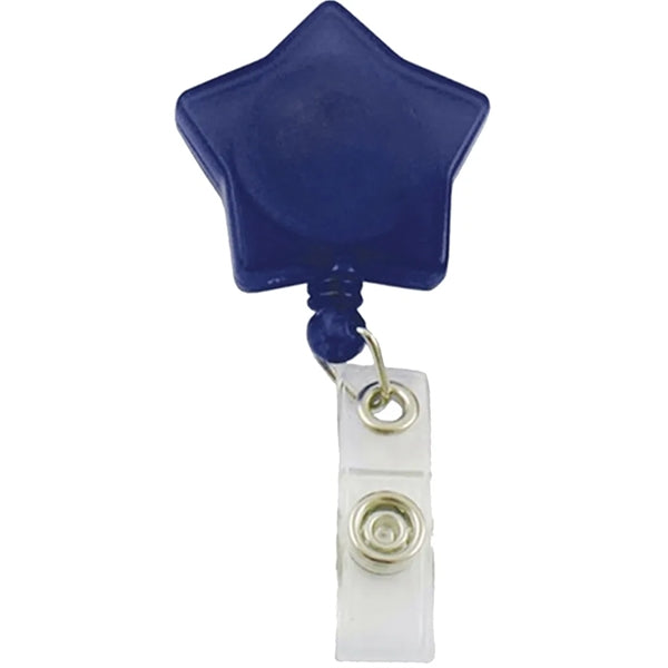 Star Shaped Retractable Badge Reel with Belt Clip
