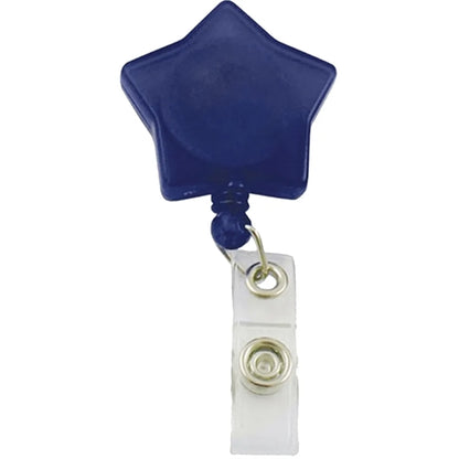 Star Shaped Retractable Badge Reel with Belt Clip