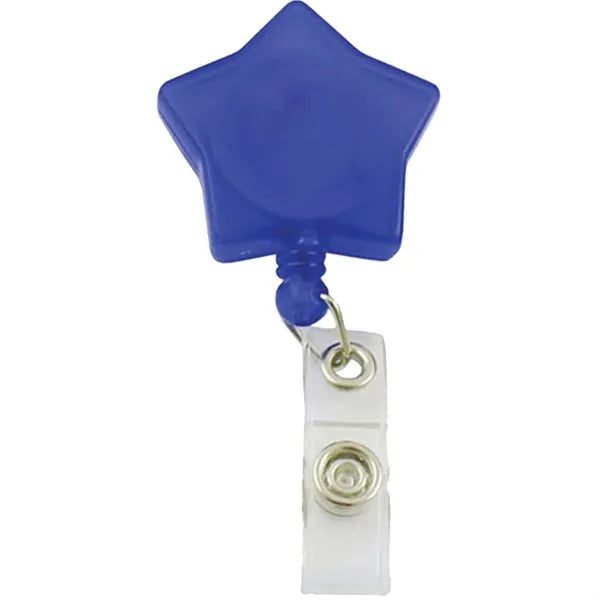 Star Shaped Retractable Badge Reel with Belt Clip