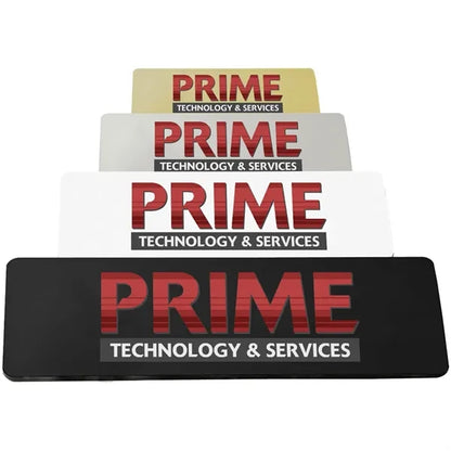 3" x 1" Metal Name Badge