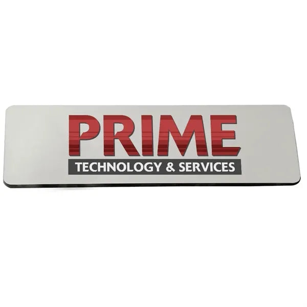 3" x 1" Metal Name Badge