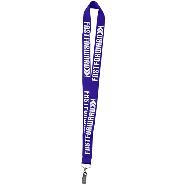 1" Polyester Silkscreen Lanyard