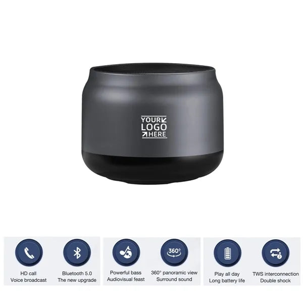 Metal Stereo TWS Bluetooth Speaker