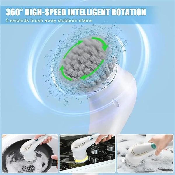 5 In 1 Multifunctional Electric Spin Scrubber