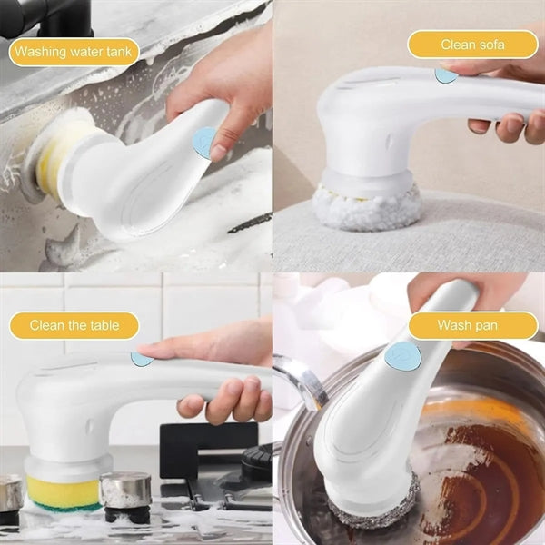 5 In 1 Multifunctional Electric Spin Scrubber