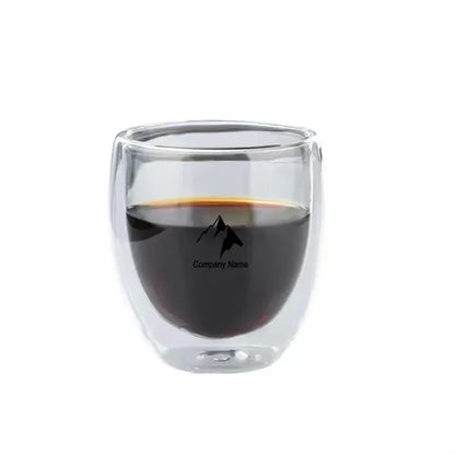 250Ml Double Wall Glass Cup