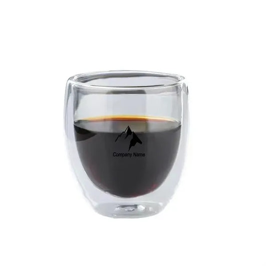 250Ml Double Wall Glass Cup