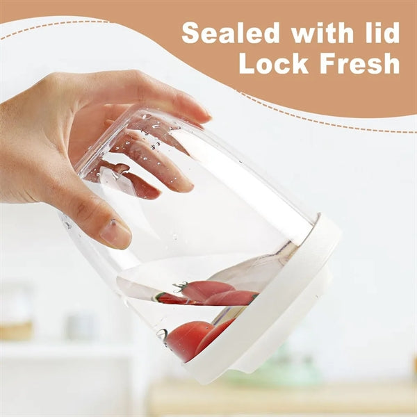 Fruit Salad Storage Cup With Lids And Fork