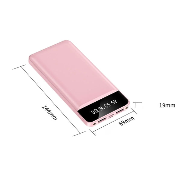 10000mAh Power Bank with LED Light