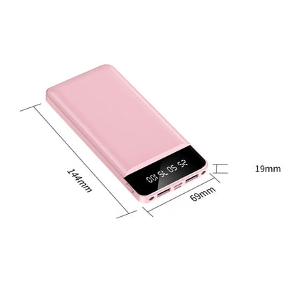 10000mAh Power Bank with LED Light