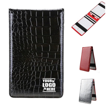 Leather Golf Score Card Holder