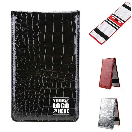 Leather Golf Score Card Holder