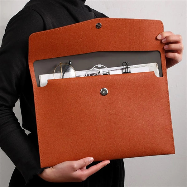 PU Leather A4 Document File Folder
