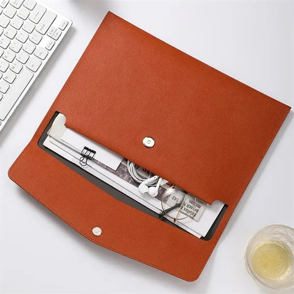 PU Leather A4 Document File Folder