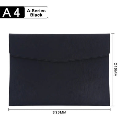 PU Leather A4 Document File Folder