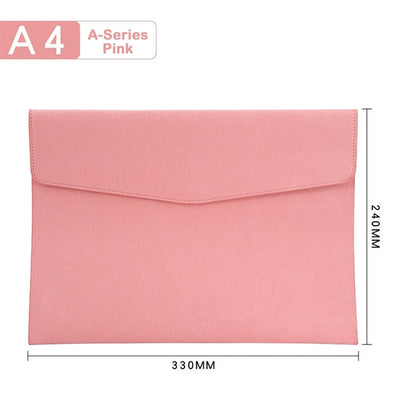 PU Leather A4 Document File Folder
