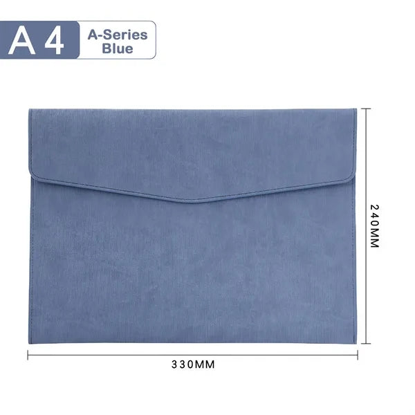 PU Leather A4 Document File Folder