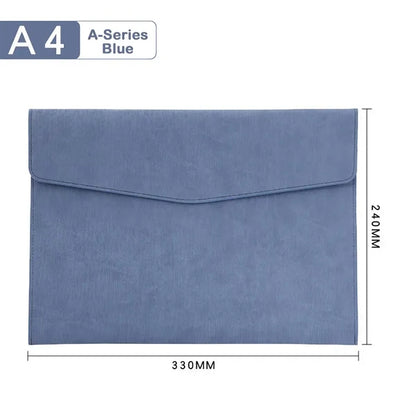 PU Leather A4 Document File Folder