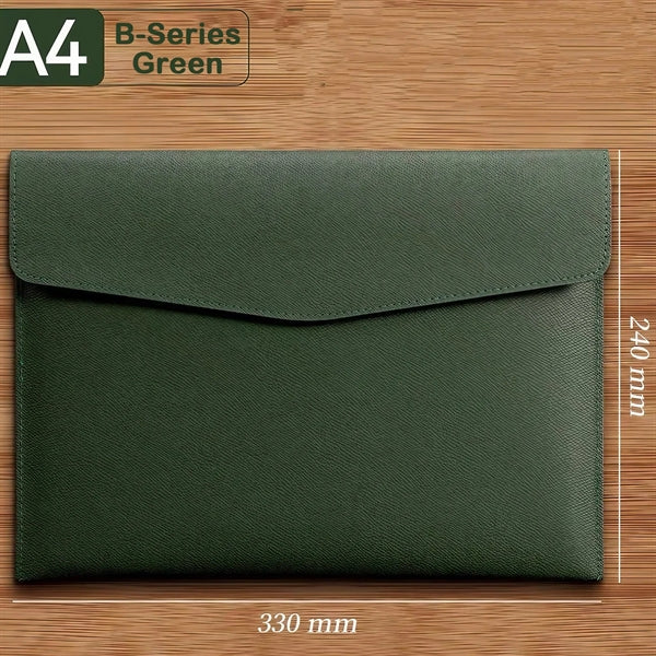 PU Leather A4 Document File Folder