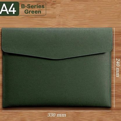 PU Leather A4 Document File Folder