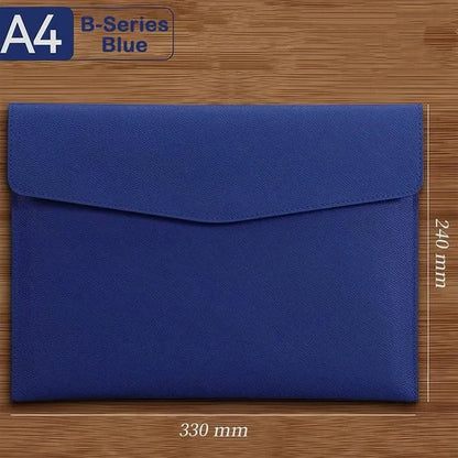 PU Leather A4 Document File Folder