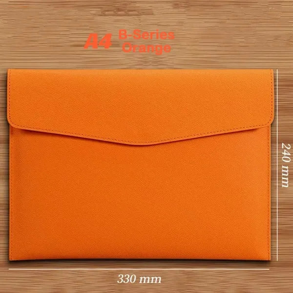 PU Leather A4 Document File Folder
