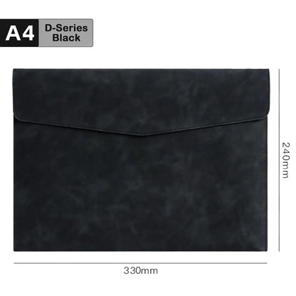 PU Leather A4 Document File Folder