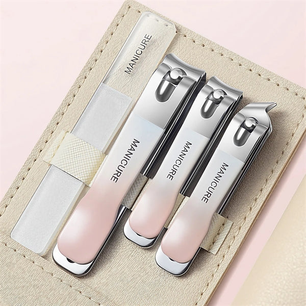 4 Pcs Manicure Set Stainless Steel Nail Clippers