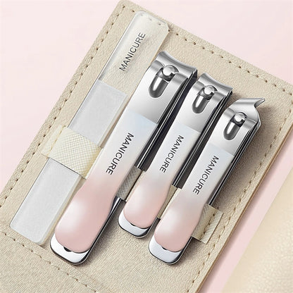 4 Pcs Manicure Set Stainless Steel Nail Clippers