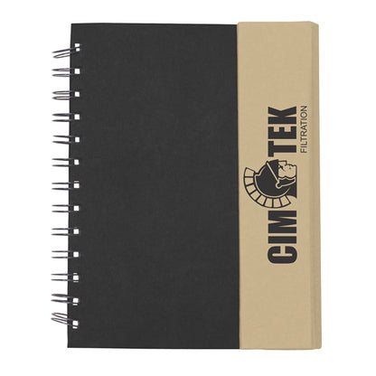 Eco-Recycled Magnetic Journal with Sticky Notes and Flags