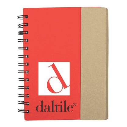 Eco-Recycled Magnetic Journal with Sticky Notes and Flags