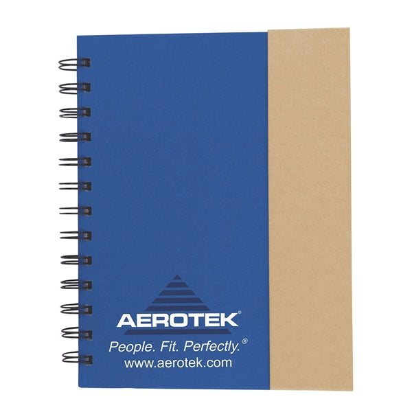 Eco-Recycled Magnetic Journal with Sticky Notes and Flags