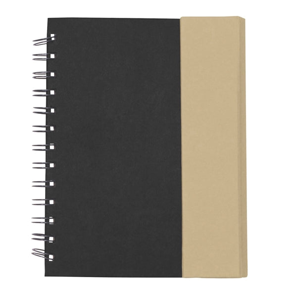 Eco-Recycled Magnetic Journal with Sticky Notes and Flags