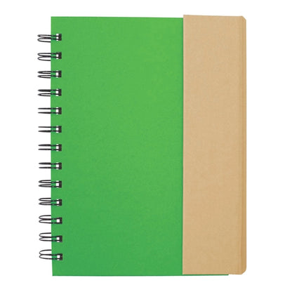 Eco-Recycled Magnetic Journal with Sticky Notes and Flags